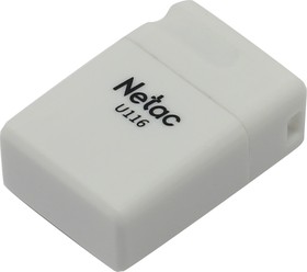Фото 1/4 Флеш Диск Netac U116 16Gb  NT03U116N-016G-30WH , USB3.0, миниатюрная пластиковая белая