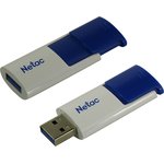 Флеш Диск Netac U182 Blue 32Gb  NT03U182N-032G-30BL , USB3.0, сдвижной корпус ...