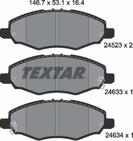 2452301, Колодки тормозные дисковые передн TOYOTA: HILUX пикап 2.5 D-4D 83-