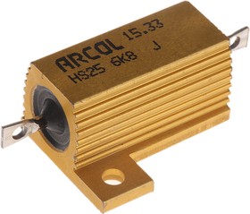 6.8kΩ 25W Wire Wound Chassis Mount Resistor HS25 6K8 J ±5%