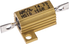Фото 1/5 150Ω 10W Wire Wound Chassis Mount Resistor HS10 150R J ±5%