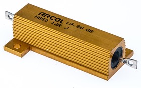 Фото 1/4 HS50 12R J, Резистор, с осевыми выводами, 12 Ом, Серия HS, 50 Вт, ± 5%, Лепесток для Пайки, 1.25 кВ