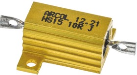 Фото 1/4 10Ω 15W Wire Wound Chassis Mount Resistor HS15 10R J ±5%