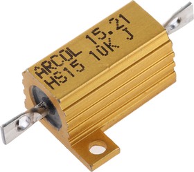 Фото 1/2 10kΩ 15W Wire Wound Chassis Mount Resistor HS15 10K J ±5%