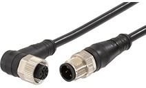 1200660362, Sensor Cables / Actuator Cables MIC 4P M/MFE .5M ST/90 #18 PVC
