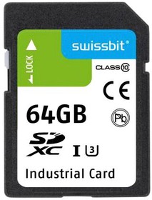 SFSD064GL2AM1TO- I-6F-221-STD, Memory Cards Industrial SD Card, S-50, 64 GB, 3D TLC Flash, -40C to +85C
