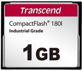 Фото 1/2 TS1GCF180I, CF180I CompactFlash Industrial 1 GB SLC Compact Flash Card