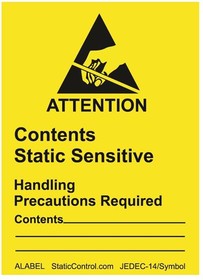 Фото 1/2 ALABEL, Labels & Industrial Warning Signs Label, Attention, RS-471, 1-7/8In X 2-1/2In, 500/Roll