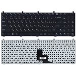 Клавиатура для ноутбука DNS W765S черная без рамки плоский Enter