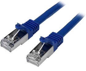 Фото 1/3 N6SPAT2MBL, Cat6 Male RJ45 to Male RJ45 Ethernet Cable, S/FTP, Blue PVC Sheath, 2m, CMG Rated