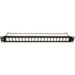 CP30161, SLIM PATCH PANEL, 20PORT, 1U, PLAIN HOLE