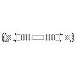 1-1499518-3, Cable Assembly UTP 13m 24AWG 48 POS MRJ-21 to 48 POS MRJ-21 PL-PL ...