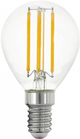 Eglo 12542 Светодиодная лампа P45, 6W(E14), 806lm, 2700K, прозрачный, стекло