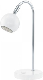 Eglo 13501 Светодиод настольн лампа SANCHO 1, 1x3W(GU10-LED), сталь, белый, хром