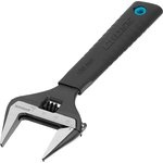 15567, Ключ разводной, 150 мм,CrV, тонкие губки, защитные насадки