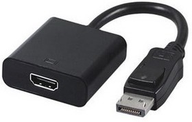 Фото 1/7 Переходник Cablexpert Переходник DisplayPort - HDMI Cablexpert A-DPM-HDMIF-002, 20M/19F, пакет {100} (087728)