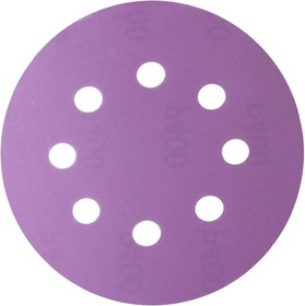 Круг шлифовальный Purple PP627 (125 мм; 8 отв.; Р180; 100 шт.) PP627.125.8.0180