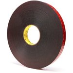 3M 5925 25mm x 33m, 5925F, VHB™ Black Foam Tape, 25mm x 33m, 0.6mm Thick