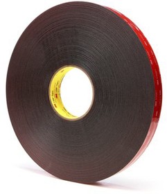 Фото 1/2 3M 5925 25mm x 33m, 5925F, VHB™ Black Foam Tape, 25mm x 33m, 0.6mm Thick