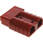 992G1, Battery Connector Housing, Neutral, 2 Poles, 50A, Red
