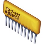 4609X-101-122LF, 4600X 1.2k ±2% Bussed Resistor Array, 8 Resistors, 1.13W total ...