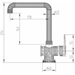 Смеситель Antic бронза A 418 K-BR LOFT