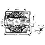 BW7510, Вентилятор радиатора BMW: 5-SERIES E39 2.0D/2.0/2.2/ 2.5TD/2.5D/2.5/ ...