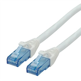 21.15.2764-100, Cat6a Straight Male RJ45 to Straight Male RJ45 Ethernet Cable, UTP, White LSZH Sheath, 1.5m