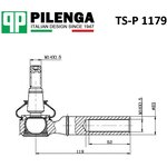 TS-P 1179, Наконечник рулевой Peugeot Boxer II; Citroen Jumper II ...