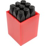 YT-6855, Set of digital stamps, 0-9. 8 mm