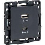 EKF PROxima Stockholm Black Socket with 2USB type A+C