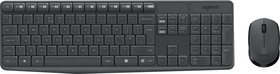 Фото 1/10 Клавиатура + мышь Logitech MK235 клав:черный мышь:черный USB беспроводная
