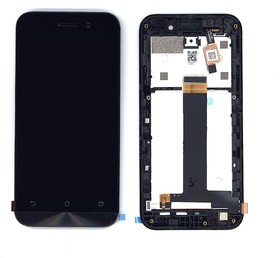 Дисплей для Asus ZenFone Go ZB452KG черный с рамкой
