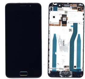 Дисплей для Asus ZenFone 3s Max ZC521TL черный с рамкой