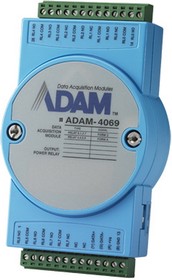 Фото 1/3 Модуль интерфейсный Advantech ADAM-4069-B Модуль релейного вывода, 8 каналов, Power Relay Output Module with Modbus