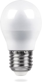 Фото 1/4 25405, Лампа светодиодная LED 5вт Е27 белый шар