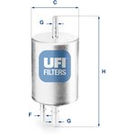 UFI Фильтр топливный 31.831.00