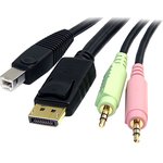 DP4N1USB6, Male 3.5mm Stereo Jack x 2; DisplayPort; USB A to Male 3.5mm Stereo ...
