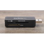 FCREADMICRO3, Memory Card Reader, External, Number of Slots 3, USB-A 3.0, Black