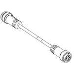130010-0871, Straight Female 4 way 7/8 in Circular to Straight Male 4 way 7/8 in Circular Sensor Actuator Cable, 8m