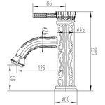 Смеситель Antic бронза A 115U-BR