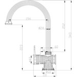 Смеситель Antic бронза A 407K-BR