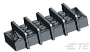 1546670-4, Panel Mount Barrier Terminal Block - 2 Row - 4 Positions - 22 AWG - 14 AWG - 11.1 mm - 25 A.