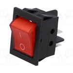 RSI2013C3RD, ROCKER; DPST; Pos: 2; ON-OFF; 15A/250VAC; red; neon lamp; 35m?; RSC09