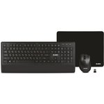 SVEN KB-C3800W Набор беспроводные клавиатура, мышь + коврик чёрные (USB, 104 кл ...