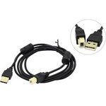 EX138947RUS, Кабель USB 2.0 ExeGate EX-CCF-USB2-AMBM-3.0 (Am/Bm, 3м, 2 фильтра)