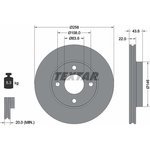 92096203, Диск тормозной FORD: FIESTA IV 95-02, FIESTA V 01-, FIESTA фургон 96- ...