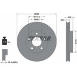 Диск тормозной передний с покрытием PRO INFINITI/NISSAN TEXTAR 92109403