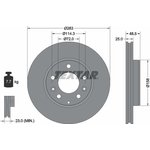 92125503, Диск тормозной MAZDA 6 02-07,