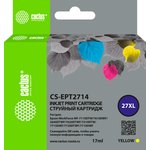 Картридж струйный Cactus CS-EPT2714 27XL желтый (17мл) для Epson WorkForce ...